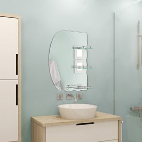 {{photo.Alt || photo.Description || 'Зеркало в ванную комнату 80×70 см Ассоona A603, 3 полки'}}