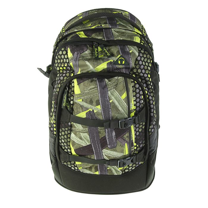 Рюкзак молодежный эргономичная спинка Ergobag 46*30*25 Satch Jungle Lazer, зелёный