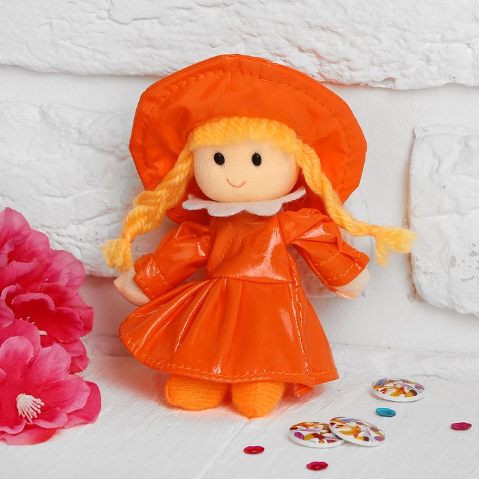 Soft doll toy dress apron and hat, MIX color