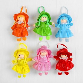 Soft doll toy dress apron and hat, MIX color