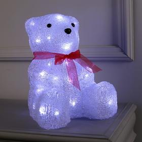 {{photo.Alt || photo.Description || 'Светодиодная фигура «Медведь с бантом» 22 × 30 × 20 см, акрил, 40 LED, 220 В, свечение белое'}}