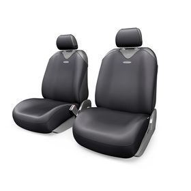 Чехол-майка AUTOPROFI R-1 SPORT PLUS R-402Pf BK, передний ряд, закрытое сиденье, полиэстер, 4 предмета, цвет чёрный 2262373