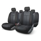 Авточехлы универcальные AUTOPROFI TT-902M BK/BK, полиэстер, трикотажная сетка, набор из 9 предметов, передний ряд, задний ряд, цвет черный 2044396 - фото 59973