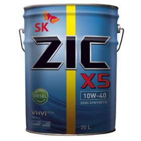 Масло моторное ZIC 10W-40 X5 Diesel Cl-4 п/синт., 20 л 2599104