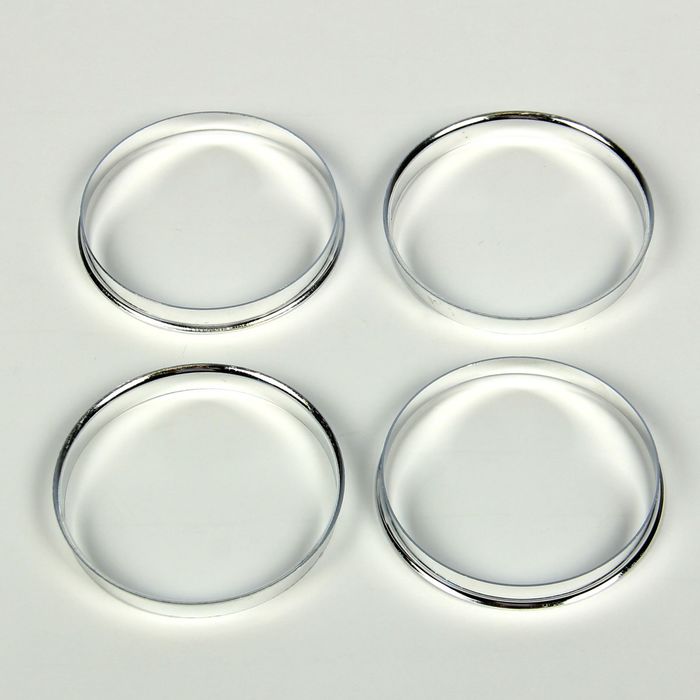 Алюминиевое центровочное кольцо, диаметр наружний 74,1 мм, внутренний 72,6 мм, набор 4 шт.
