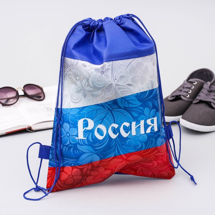 Мешок для обуви &quot;Россия&quot;, 26 х 37,5 см