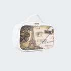 Cosmetic bag-trunk "City", the zipper, color white Cosmetic bag-trunk "City", the zipper, color white