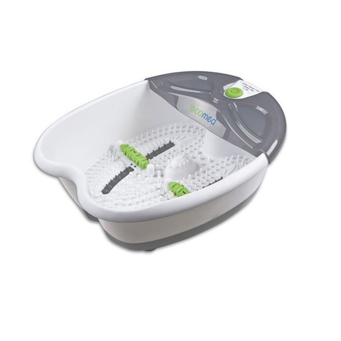Гидромассажная ванночка для ног Medisana Ecomed Foot Spa, 65 Вт, белая/серая