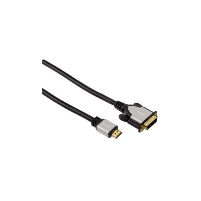 Кабель DVI Hama 00054533, DVI-D(m), HDMI (m), 1.8 м, экран, позолоченные контакты