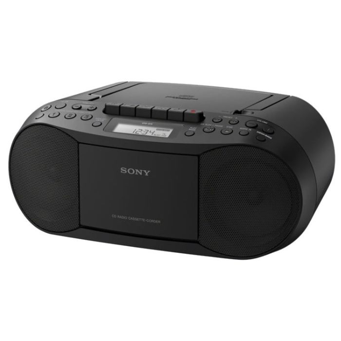 Аудиомагнитола Sony CFD-S70, 3,4 Вт, CD, CDRW, MP3, FM(dig), черная