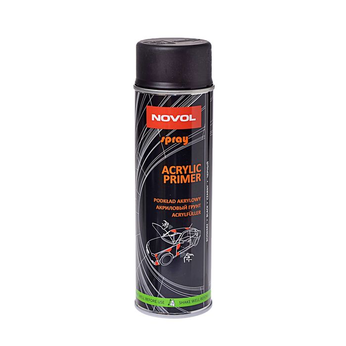 Грунт акриловый Novol spray acryl primer чёрный 500 мл