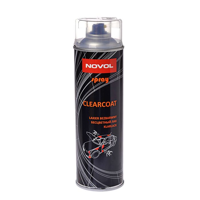 Бесцветный лак Novol spray clearcoat 500 мл