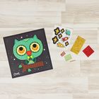 Мозаика стикерная "Сова" с наклейками и стразами Мозаика стикерная "Сова" с наклейками и стразами