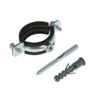 Хомут сантехнический TAEN, 1 1/4", 38-43 мм, в комплекте шпилька сантех. М8*80 и дюбель Хомут сантехнический TAEN, 1 1/4", 38-43 мм, в комплекте шпилька сантех. М8*80 и дюбель