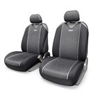 Чехол-майка AUTOPROFI CARBON PLUS CRB-402Pf BK/GY, передний ряд, закрытое сиденье, полиэстер под карбон, 4 предмета, цвет чёрный/серый 2262385 - фото 60168