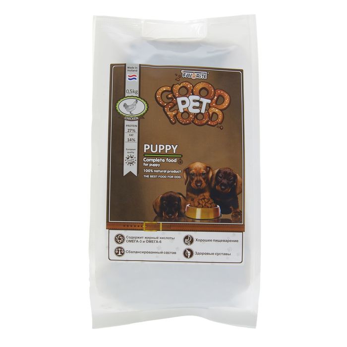 Сухой корм Good Pet Food Puppy для щенков, 0,5 кг