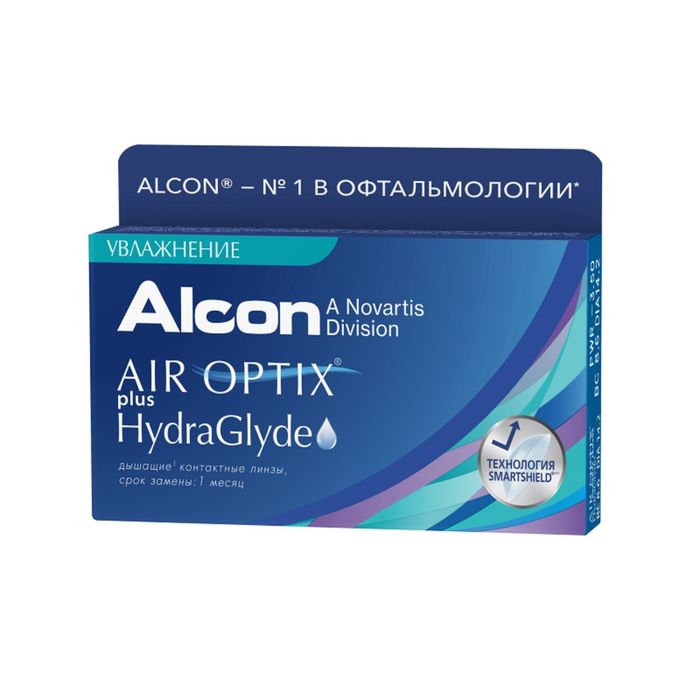 Контактные линзы - Air Optix Plus HydraGlyde, -11.0/8,6, в наборе 3шт