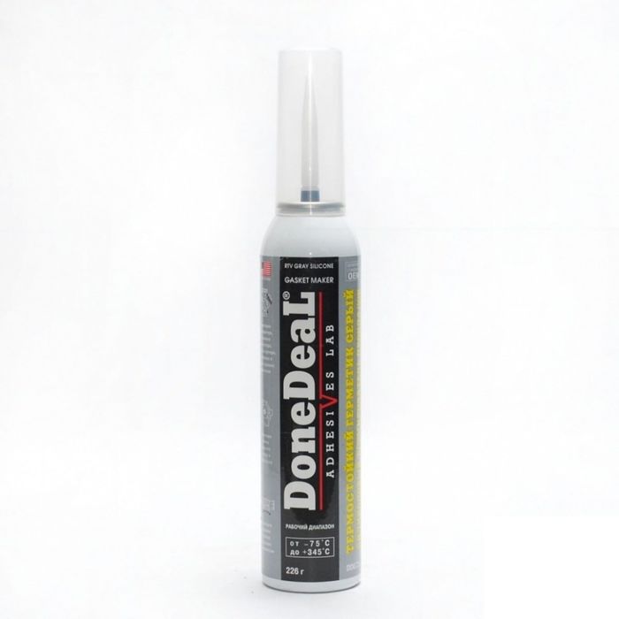 Dd6735 герметик силиконовый термостойкий серый 226г done deal. герметик прокладка автомобильный done deal. Done deal 6712. герметик deal. герметик термостойкий серый "donedeal" dd6735/ 226гр.