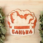 Табличка 2-слойная "Банька (полок)", 27х25см Табличка 2-слойная "Банька (полок)", 27х25см