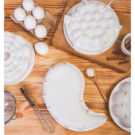 Форма для муссовых десертов и выпечки Доляна «Инь и Янь», 28×16,5 см, цвет белый - фото 10588504