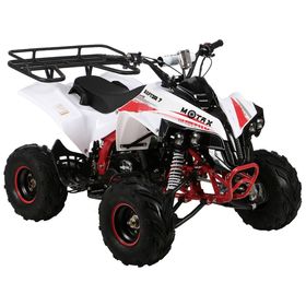 Квадроцикл бензиновый MOTAX ATV Raptor LUX 125 сс, бело-красный