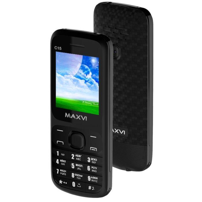 Сотовый телефон Maxvi C15 Black