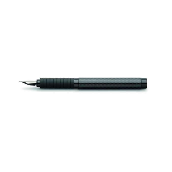 Ручка перьевая подарочная Faber-Castell Basic Black, M, карбон, подар/кор 148820