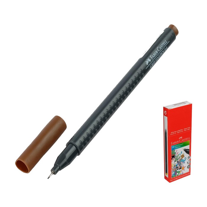 Ручка капиллярная Faber-Castell GRIP линер 0.4мм светлая охра 151680