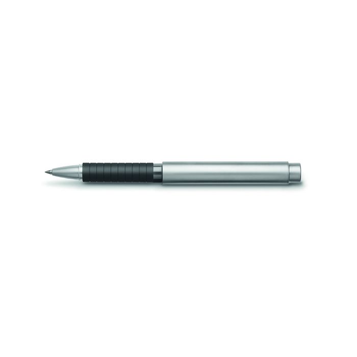 Ручка подарочная роллер Faber-Castell Basic Metal мат.хром.металл, черный, под,/кор 148462