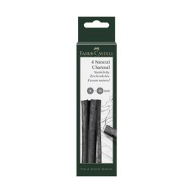 Уголь натуральный набор Faber-Castel PITT® Monochrome Charcoal, 3 штуки, 9-15 мм