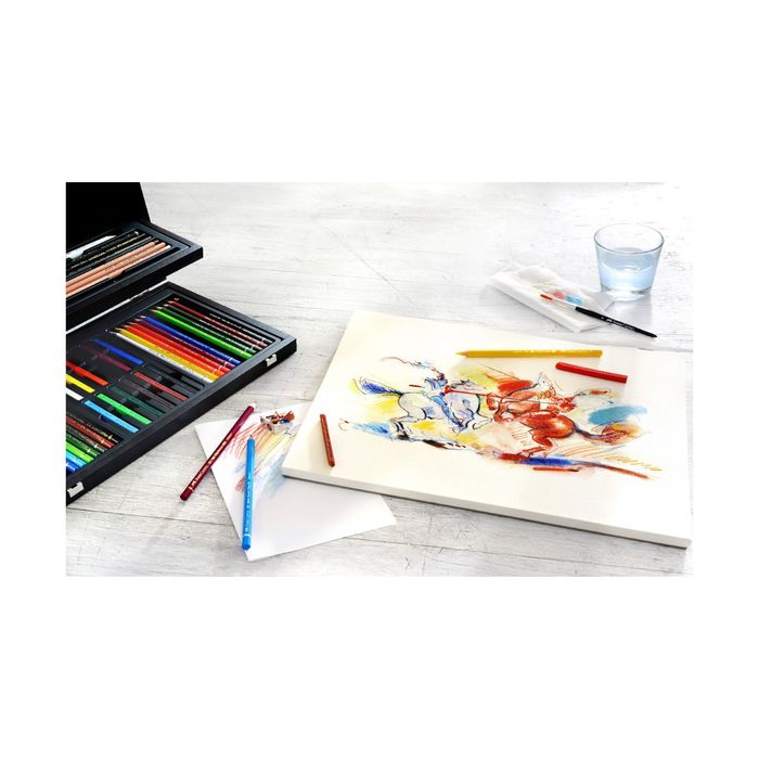 Карандаши художественные цветные Faber-Castell Art &amp; Graphic Collection 54 предм, дер.пен