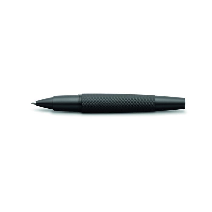 Ручка подарочная роллер Faber-Castell E-Motion Pure Black анодирован.алюминий, черн,под/к