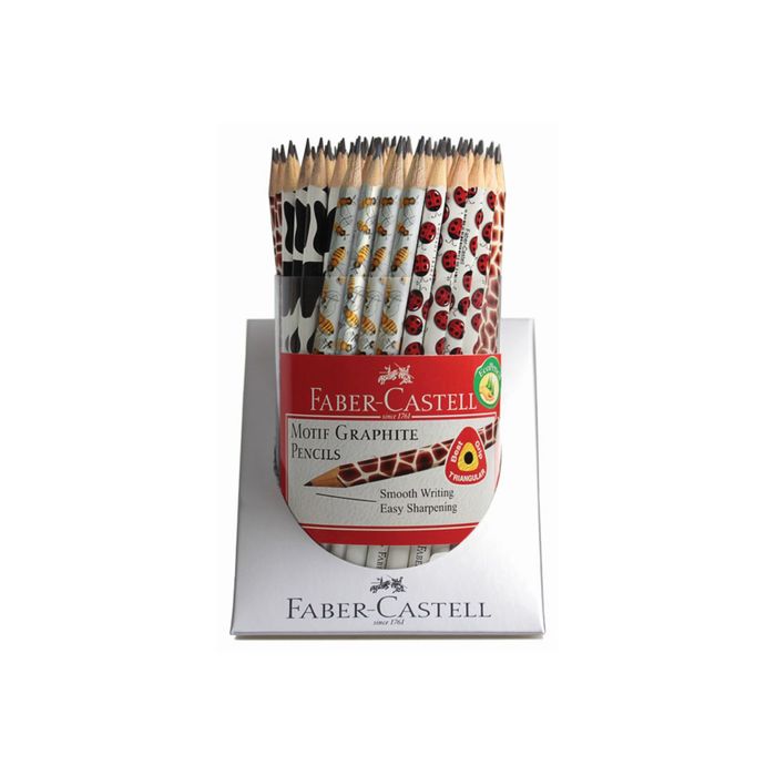 Карандаш ч/г Faber-Castell НВ Triangular трехгран 90шт микс, дисплей 118394