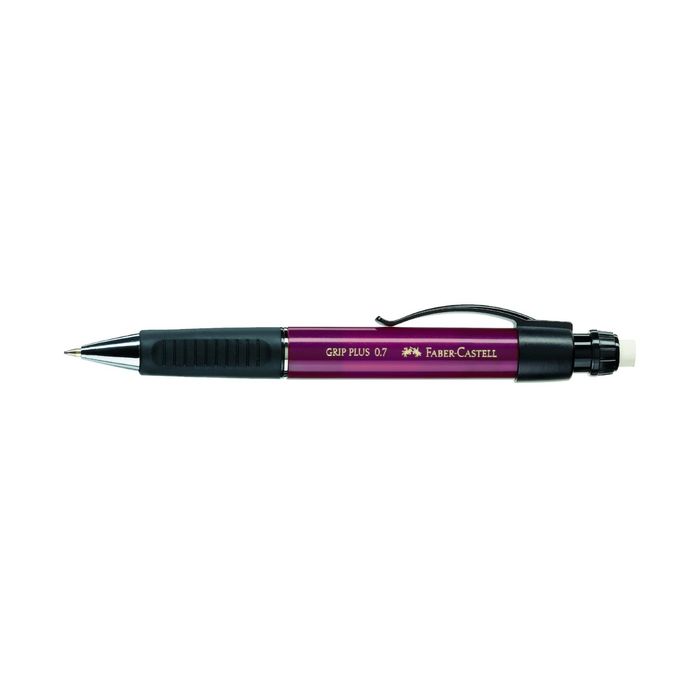 Карандаш механический 0.7 мм Faber-Castell GRIP Plus с ластиком, зеленый 130731