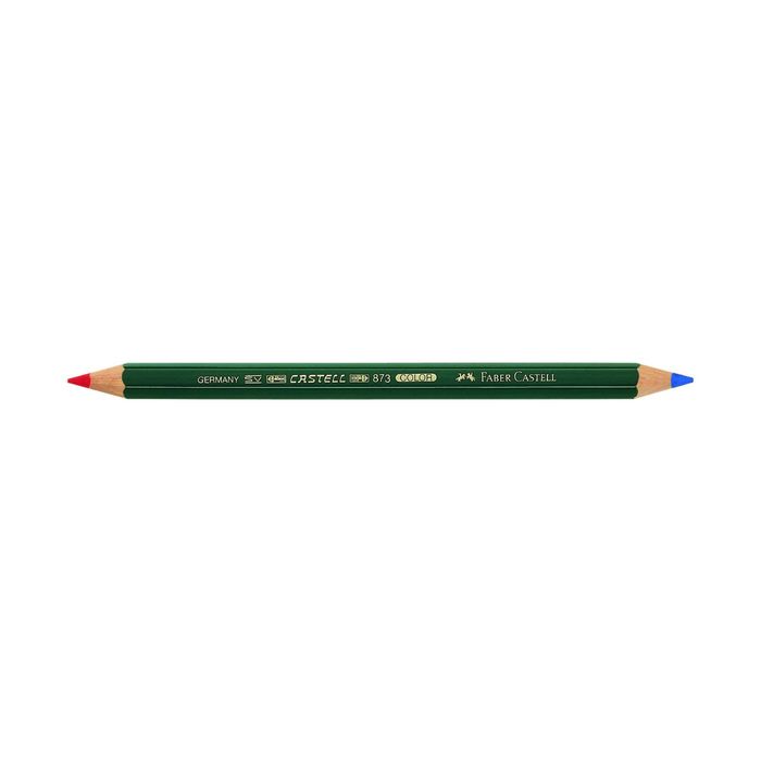 Карандаш художественный цветной Faber-Castelll CASTELL® COLOR B73 двухцветн син/крас, к/к