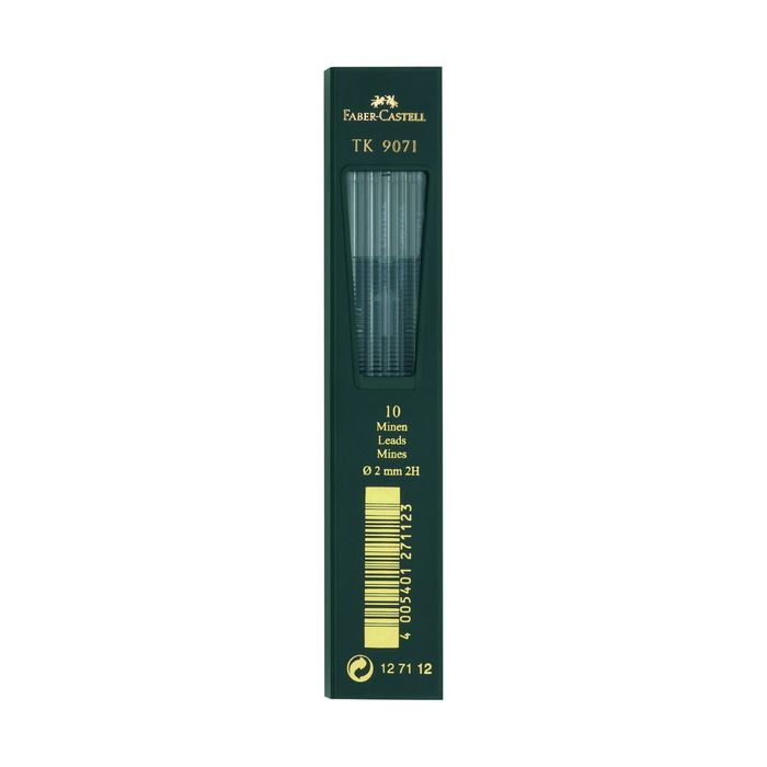 Грифели для цанговых карандашей 2.0 мм Faber-Castell TK® 9071 2H 10 штук 127112