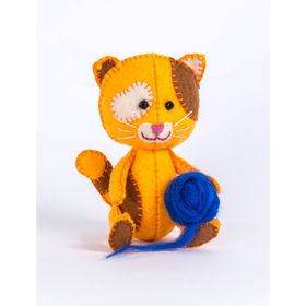 Набор для изготовления игрушки из фетра "Котёнок Рыжик", 11,5 см