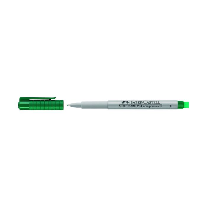 Маркер для OHP стираемый 0.6 мм Faber-Castell Multimark зелёный