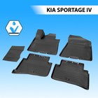 Коврики салона Rival для Kia Sportage IV 5-дв. 2016-2018 2018-н.в., полиуретан, без крепежа, с перемычкой, 5 шт., 12805003 2607340 - фото 60581