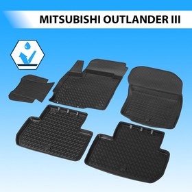 Коврики салона RIVAL, Mitsubishi Outlander 2012-н.в., 14002002 2607354