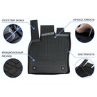 Коврики салона литьевые Rival для Kia Sportage IV 5-дв. 2016-2018 2018-н.в., резина, без крепежа, с перемычкой, 5 шт., 62805001 2607506