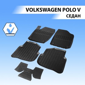 Коврики салона литьевые RIVAL, Volkswagen Polo 2010-2020, 65804001