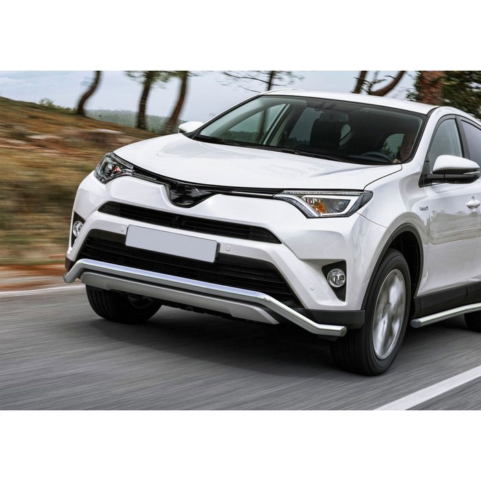 Защита переднего бампера Toyota Rav 4, d57 волна