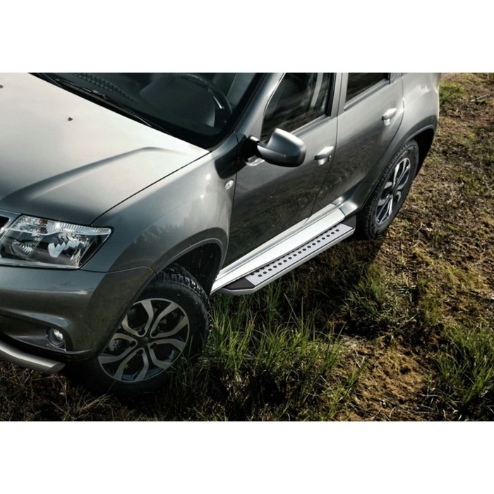 Пороги Bmw-Style Renault Duster 2011-2015-, овал 173 см, 2 шт. B173AL.4701.3