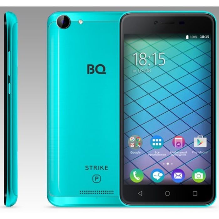 Смартфон BQ S-5059 Strike Power Blue Brushed 5,0&quot; IPS, 1280*720, Android 7.0, 5000mAh