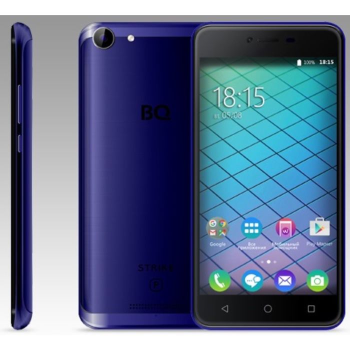 Смартфон BQ S-5059 Strike Power Dark Blue Brushed 5,0&quot; 1280*720, Android 7.0, 5000mAh