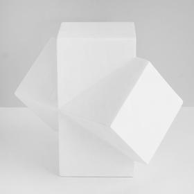 Геометрическая фигура сечение параллелепипедов «Мастерская Экорше», 20 см (гипсовая)