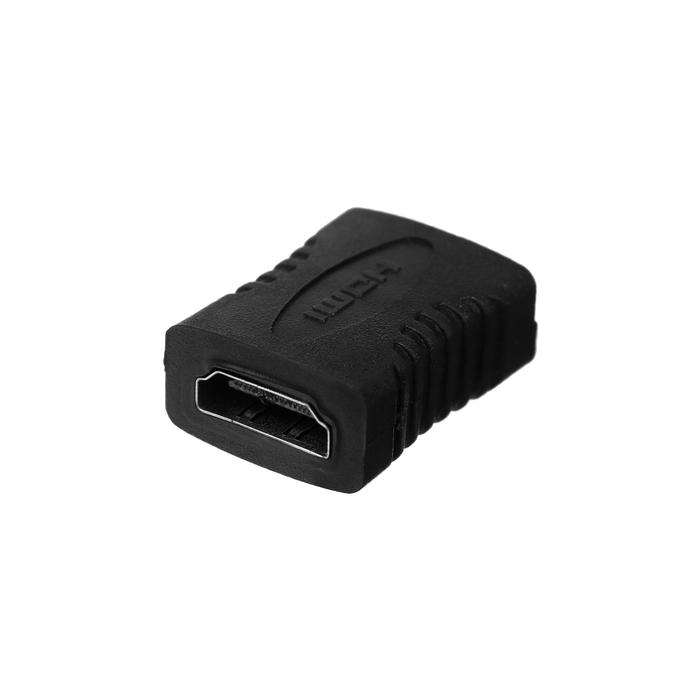 Переходник Luazon HDMI (F) - HDMI (F), черный