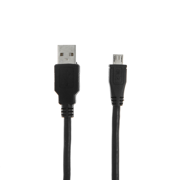 Кабель USB - micro USB, 1,8 м, черный