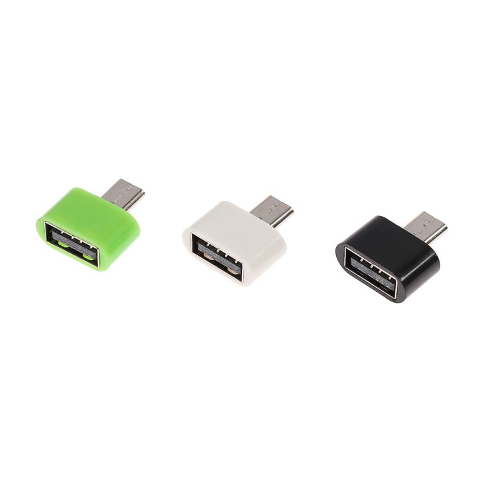 OTG адаптер Luazon microUSB - USB, цвет микс